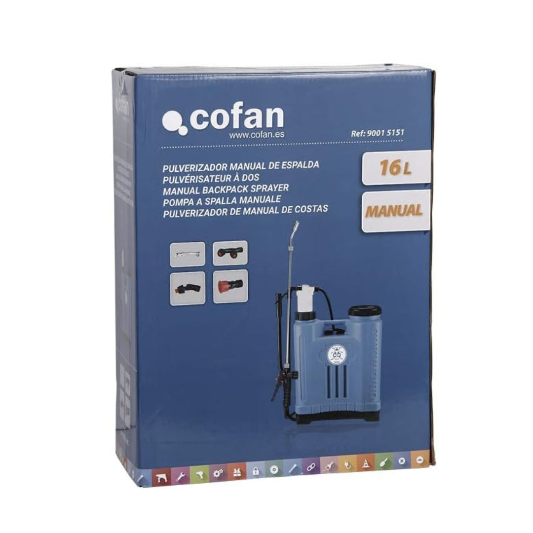 MOCHILA PULVERIZADORA DE ESPALDA 16L DE COFAN