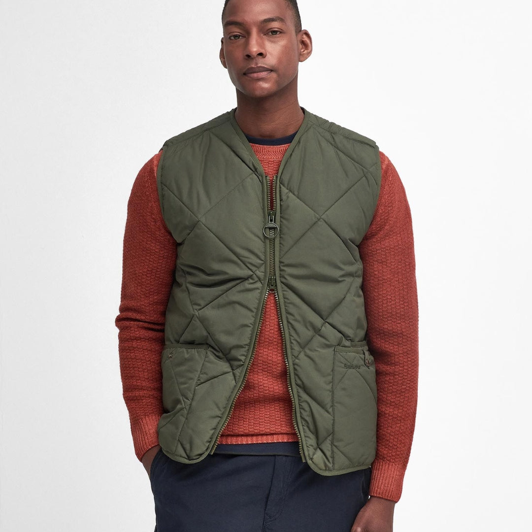 Chaleco de Campo Barbour Finn Gilet Verde