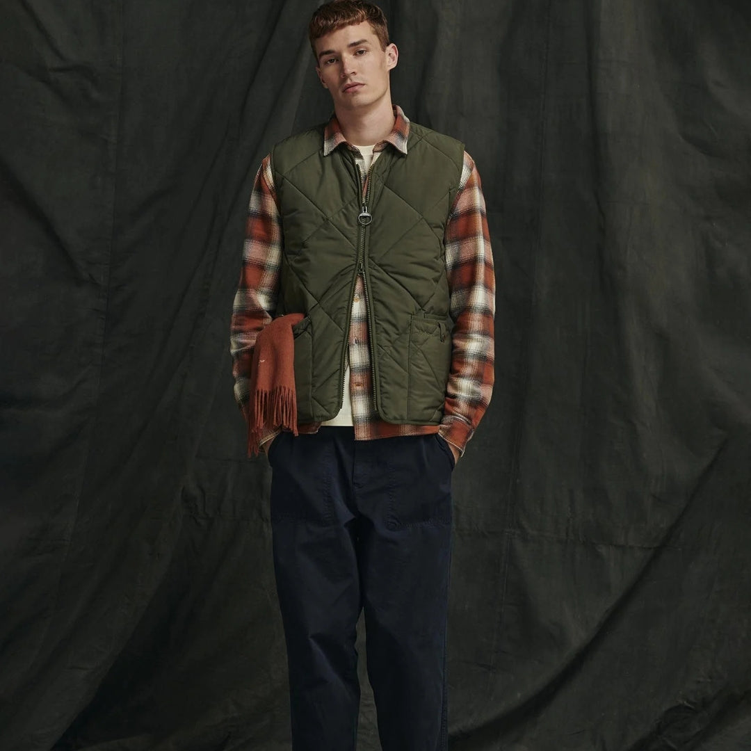 Chaleco de Campo Barbour Finn Gilet Verde